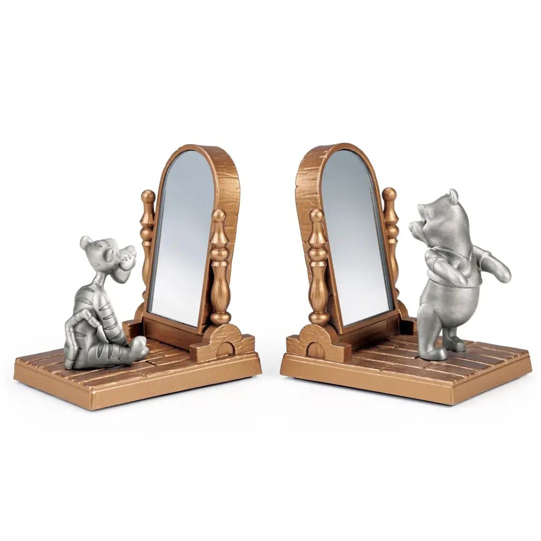 Pooh & Tigger Bookend Pair By Royal Selangor