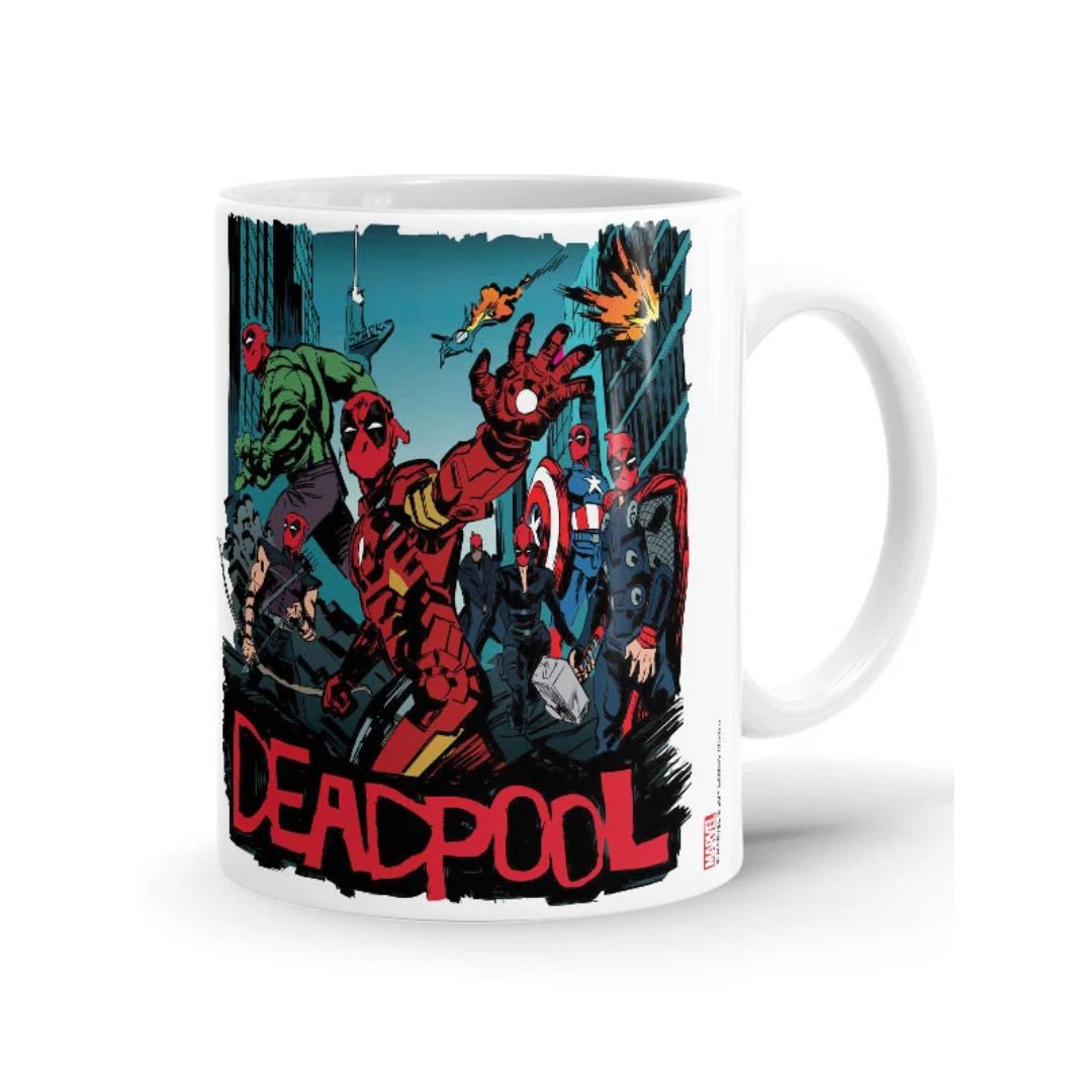 DEADPOOLS ASSEMBLE! - MARVEL OFFICIAL MUG -Redwolf - India - www.superherotoystore.com