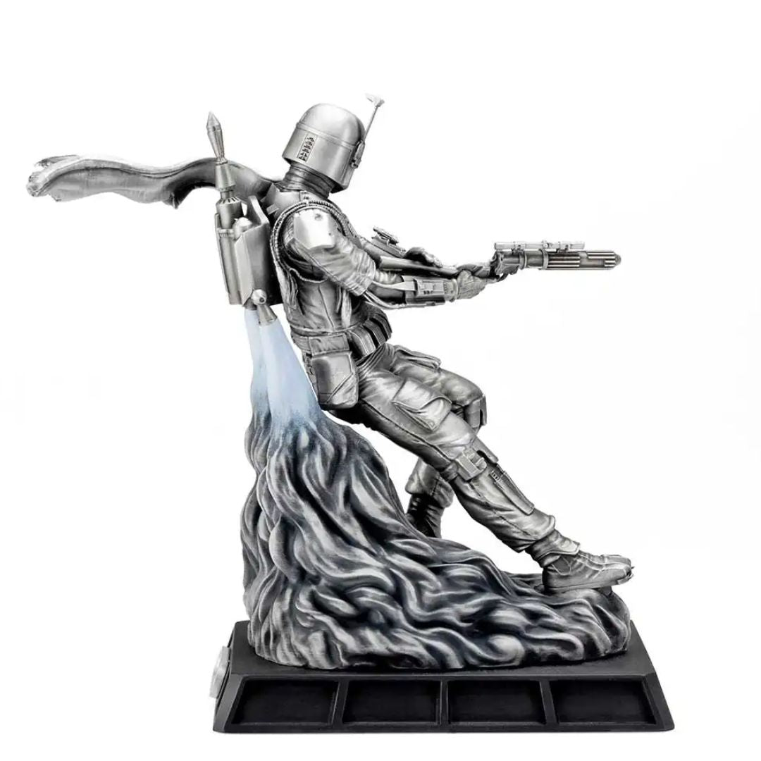 Limited Edition Boba Fett Battle Ready Figurine By Royal Selangor -Royal Selangor - India - www.superherotoystore.com