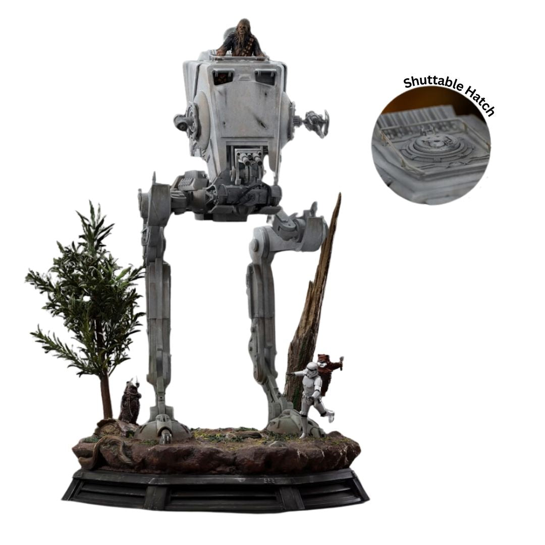 At-St And Chewbacca Statues By Iron Studios -Iron Studios - India - www.superherotoystore.com