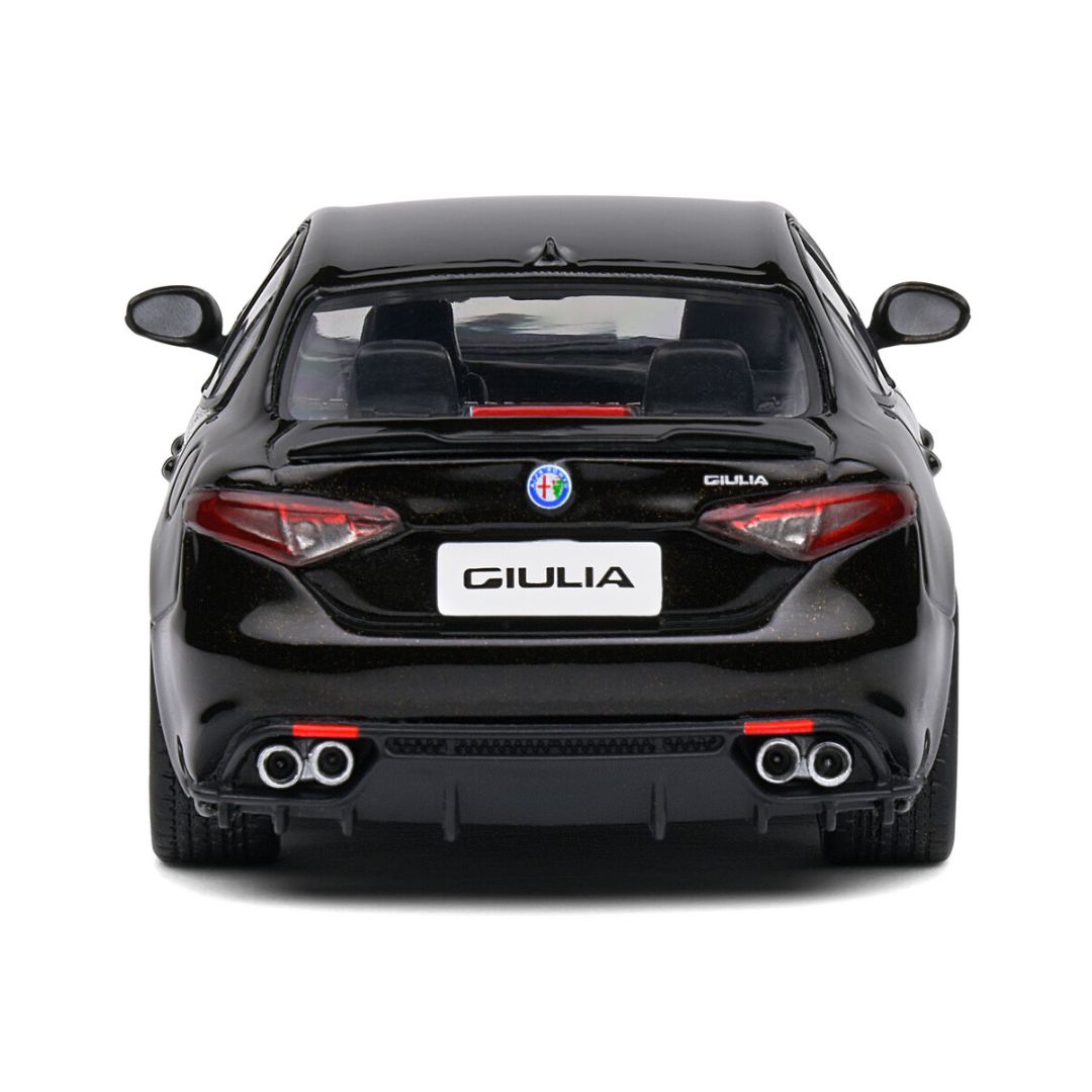 ALFA ROMEO GIULIA QUADRIFOGLIO BLACK 2019 1:43 scale by Solido -Solido - India - www.superherotoystore.com