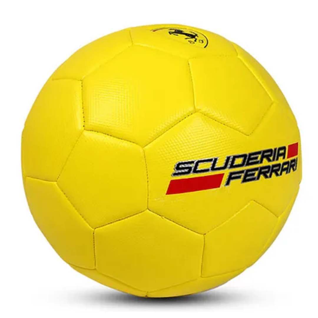 FERRARI Size 5 MACHINE SEWING SOCCER BALL- YELLOW BY MESUCA -Mesuca - India - www.superherotoystore.com