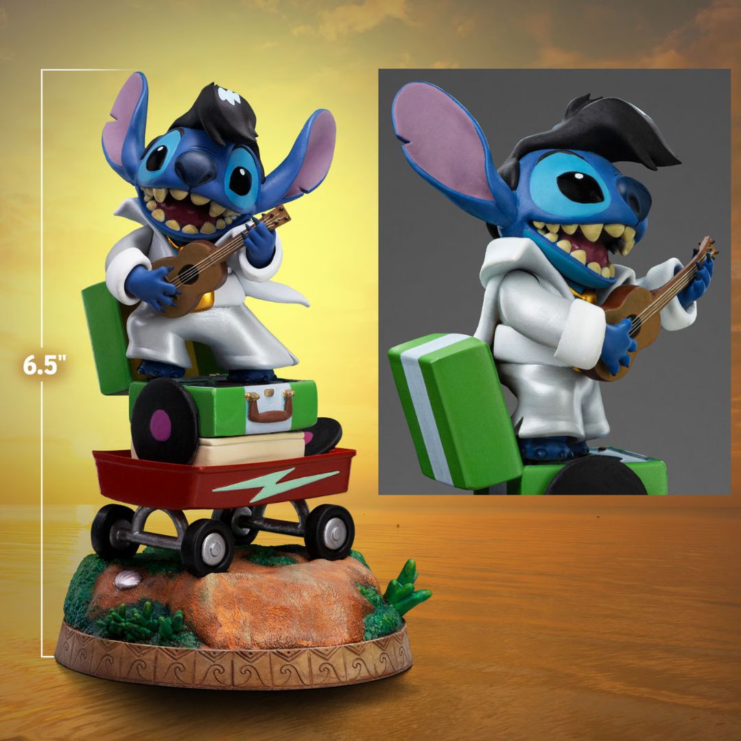 Stitch King Of Rock Statue By Iron Studios