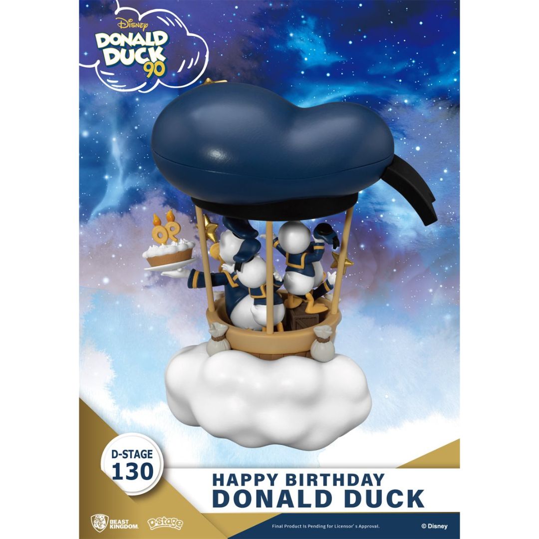 Donald Duck 90th Happy Birthday DS-130 D-Stage Statue by Beast Kingdom -Beast Kingdom - India - www.superherotoystore.com