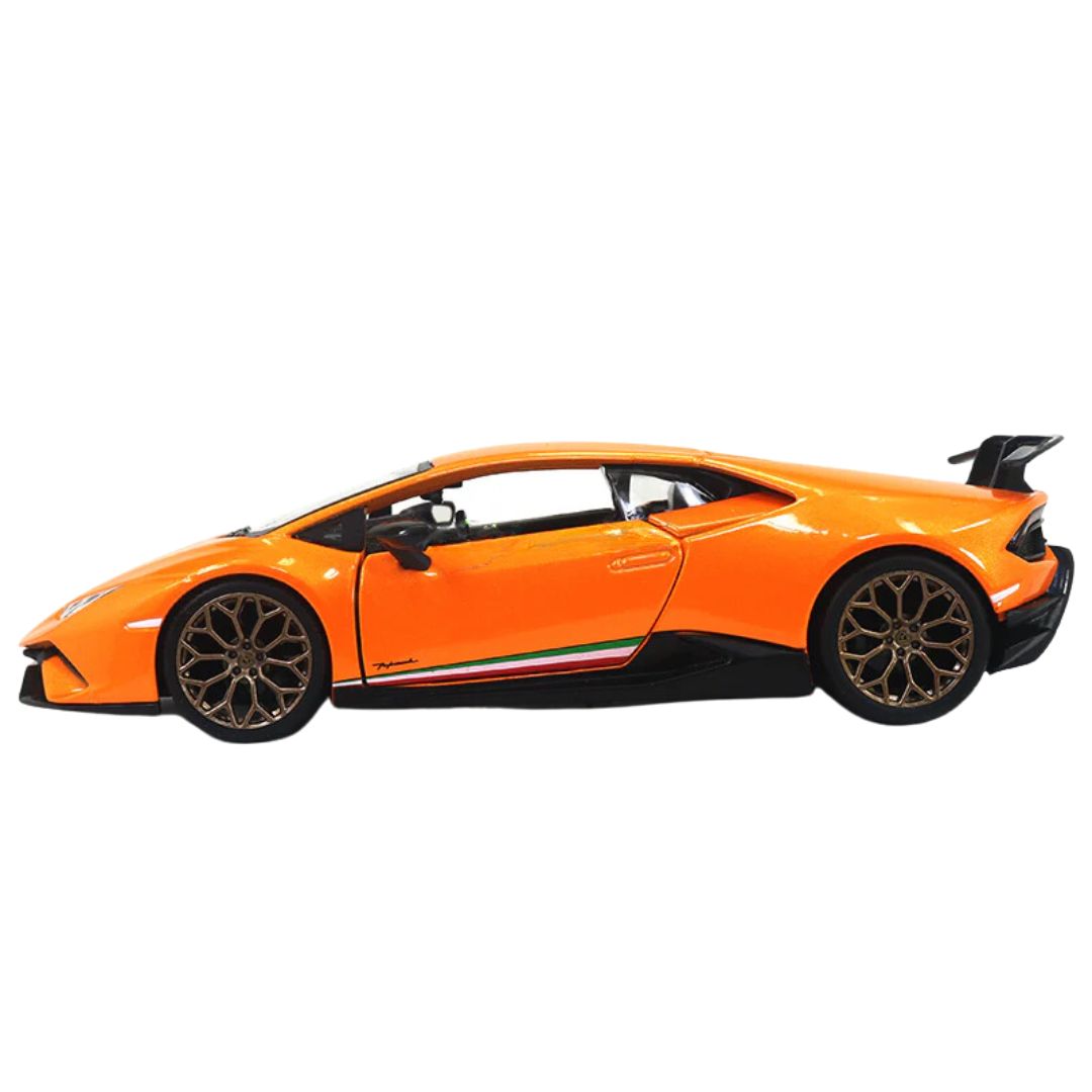 Orange Lamborghini Huracan Performante 1:24 Scale Die-Cast Car by Bburago -Bburago - India - www.superherotoystore.com