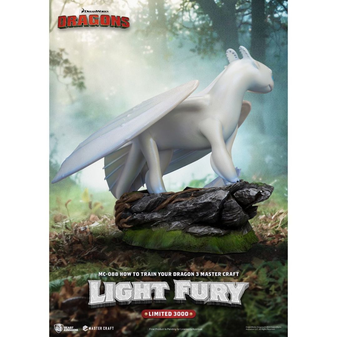 How To Train Your Dragon 3 Light Fury Master Craft Statue By Beast Kingdom -Beast Kingdom - India - www.superherotoystore.com