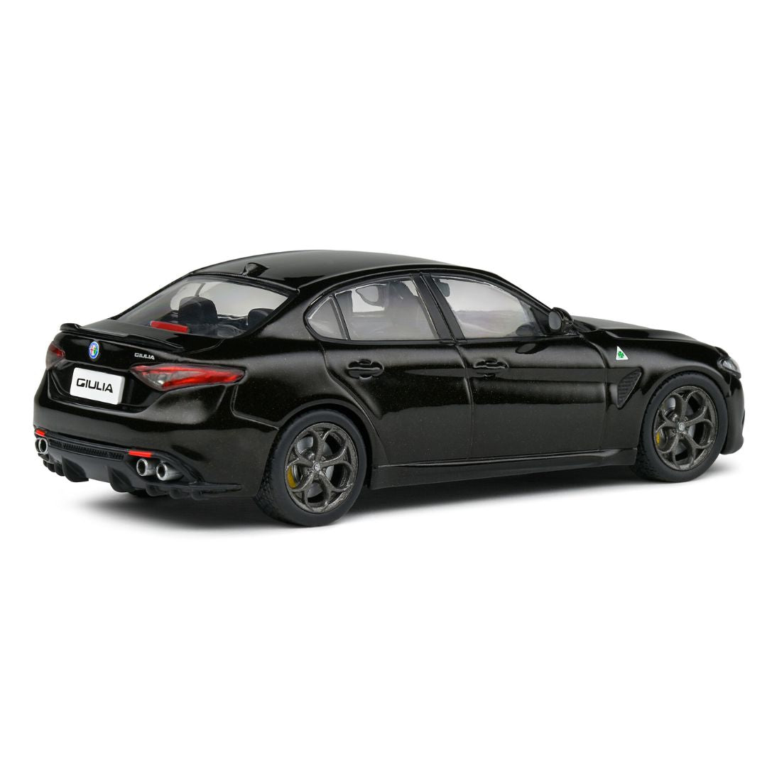 ALFA ROMEO GIULIA QUADRIFOGLIO BLACK 2019 1:43 scale by Solido -Solido - India - www.superherotoystore.com