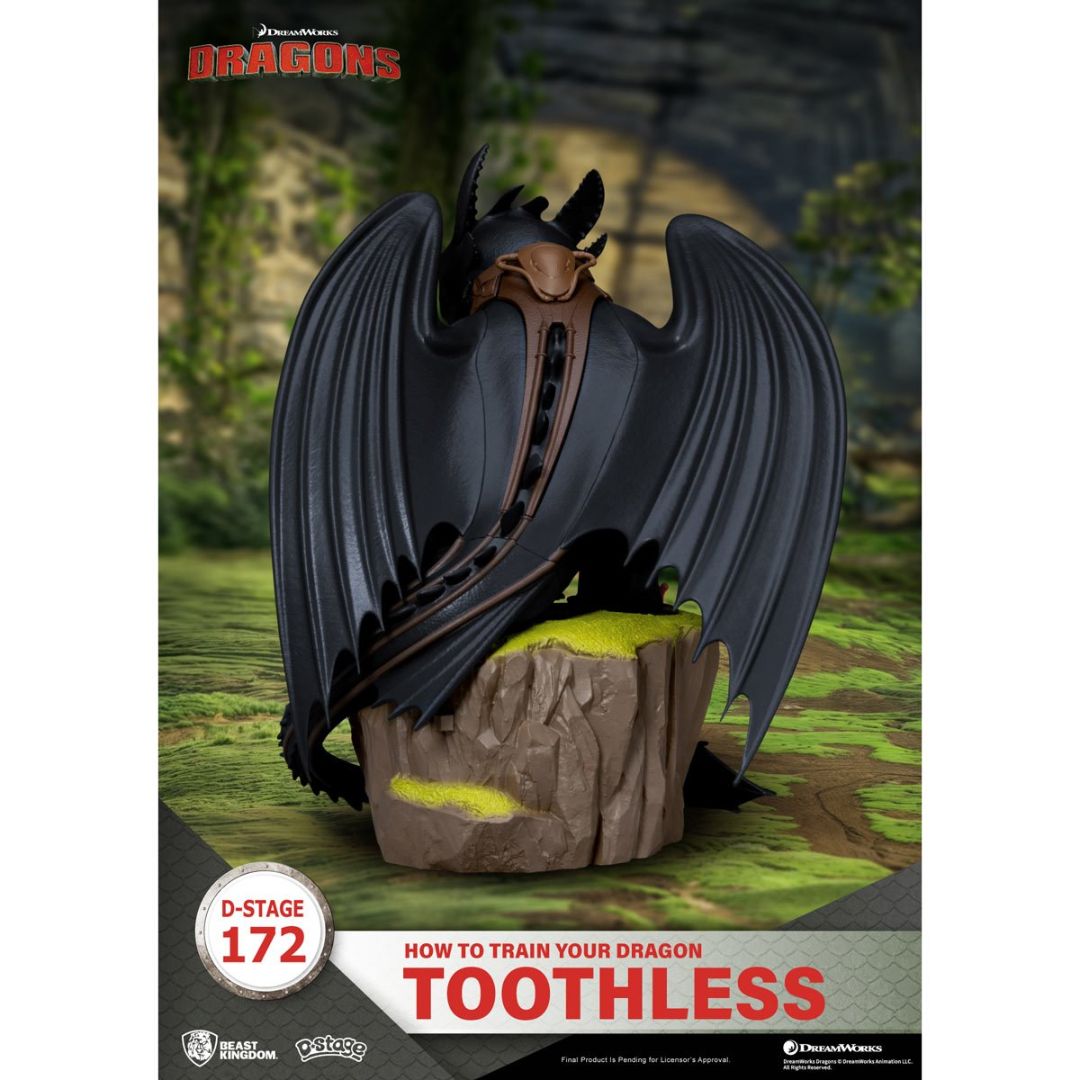 How To Train Your Dragon Toothless Ds-172 D-Stage Statue By Beast Kingdom