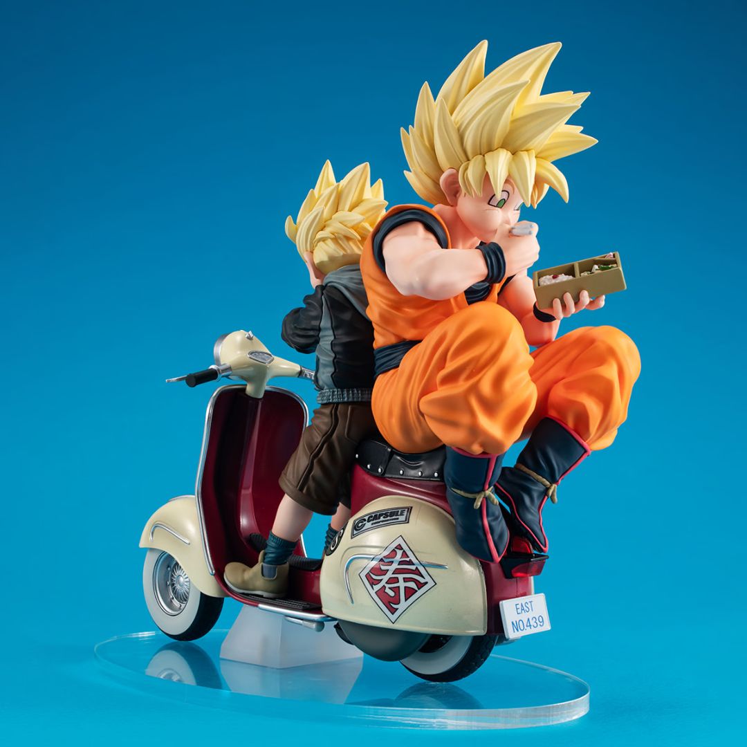 Dragon Ball Z Super Saiyan Son Goku &  Super Saiyan Son Gohan＆Mortorbike By Megahouse -Megahouse - India - www.superherotoystore.com