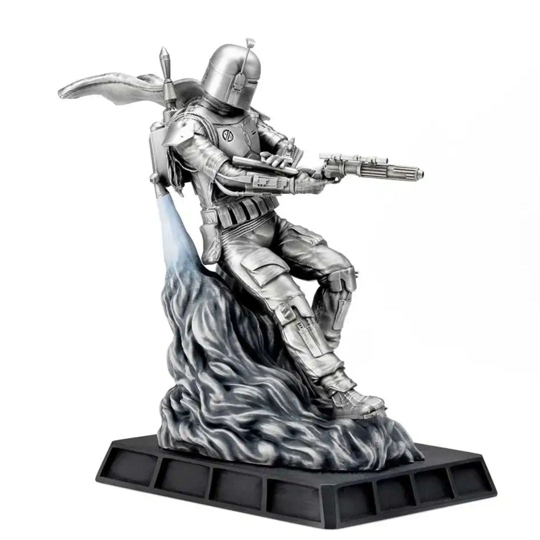 Limited Edition Boba Fett Battle Ready Figurine By Royal Selangor -Royal Selangor - India - www.superherotoystore.com