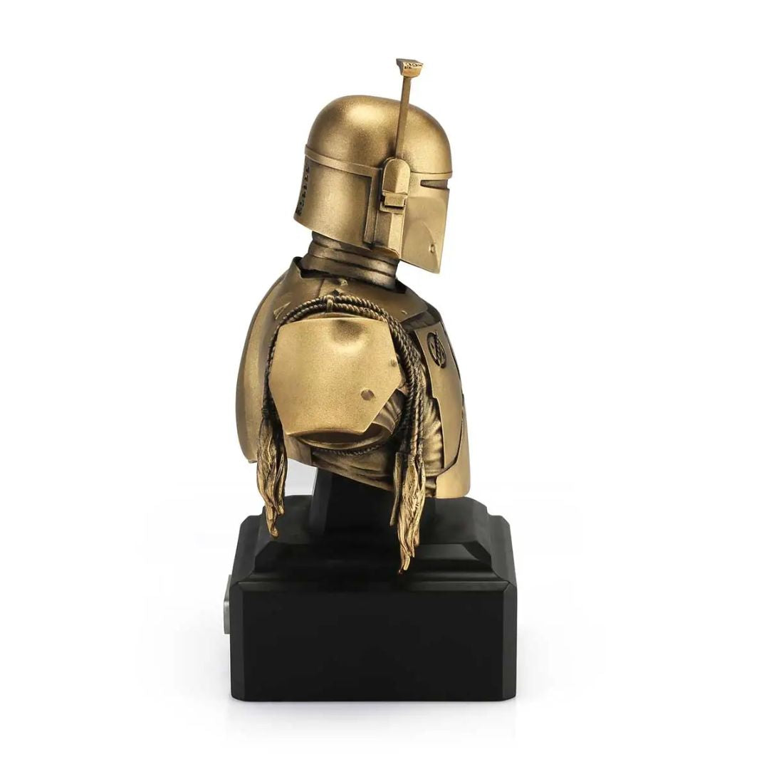 Limited Edition Gilt Boba Fett Bust By Royal Selangor