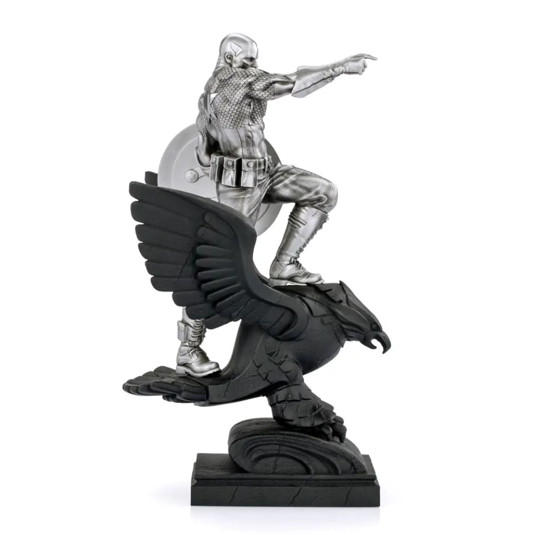 Limited Edition Captain America Resolute Figurine By Royal Selangor -Royal Selangor - India - www.superherotoystore.com