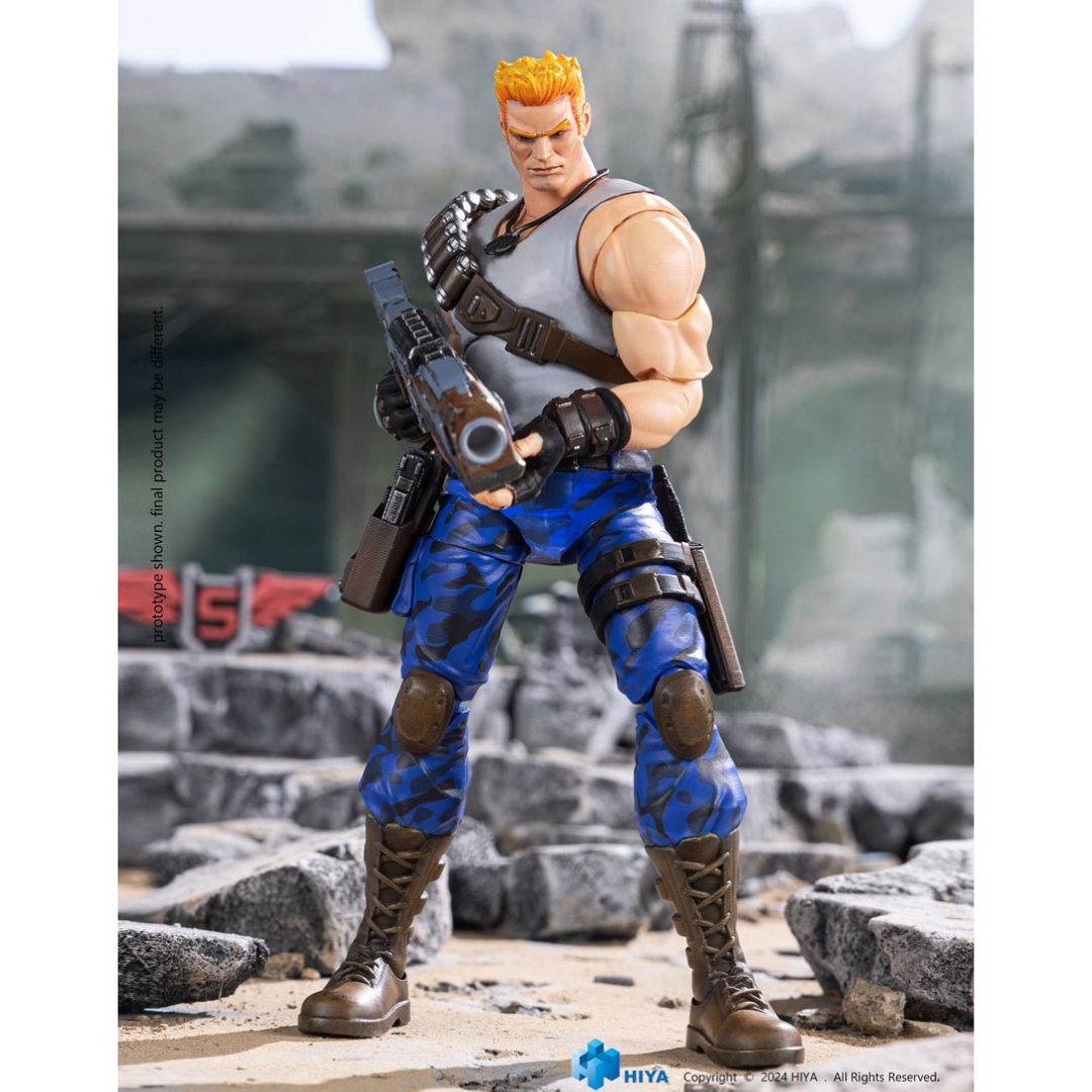 Contra: Operation Galuga Bill Rizer Exquisite Action Figure By Hiya -Hiya Toys - India - www.superherotoystore.com