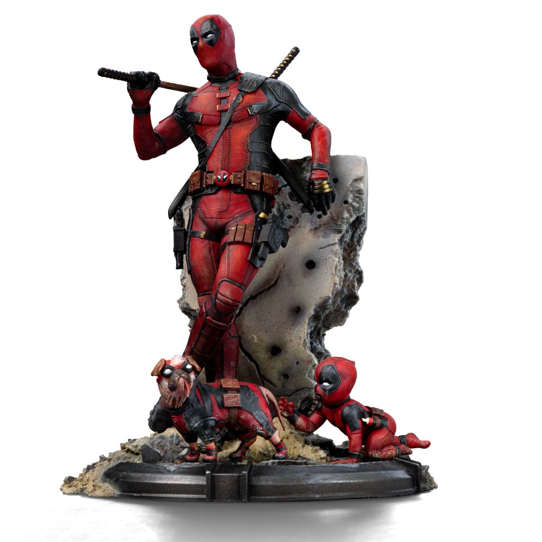 Deadpool - Deadpool & Wolverine Statue By Iron Studios -Iron Studios - India - www.superherotoystore.com