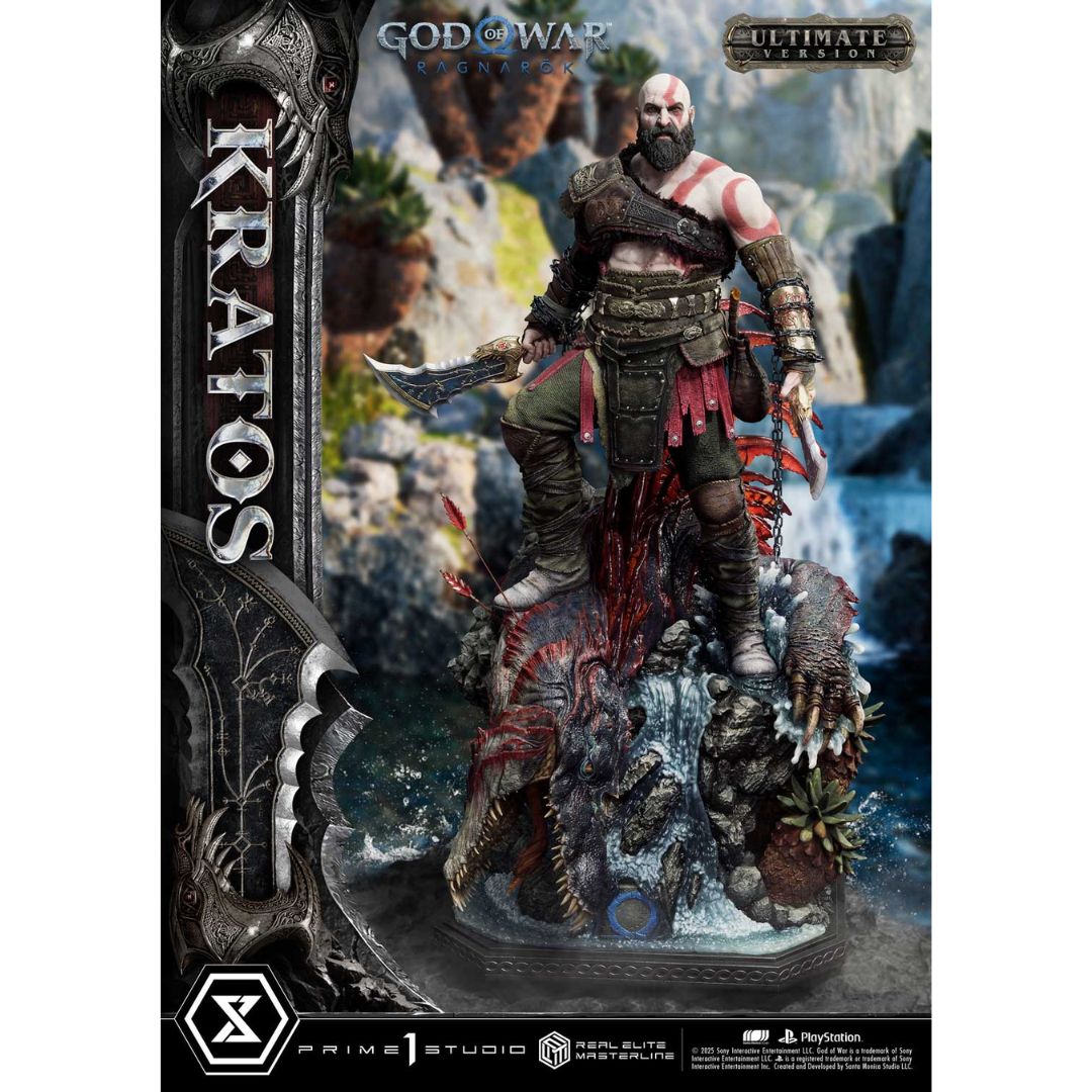 God Of War: Ragnarok Kratos Ultimate Bonus Version Statue By Prime1 Studios -Prime 1 Studio - India - www.superherotoystore.com