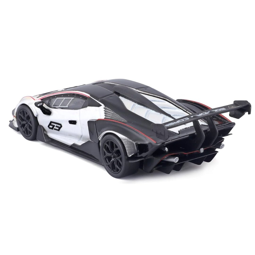 White Lamborghini Essenza SCV12 1:24 Scale Die-Cast Car by Bburago -Bburago - India - www.superherotoystore.com