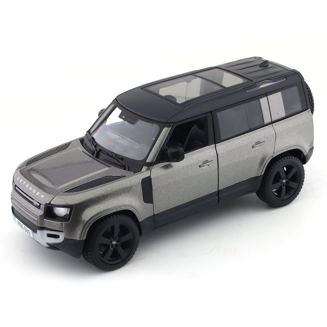 2022 SIlver Land Rover Defender 1:24 Scale Die-Cast Car by Bburago -Bburago - India - www.superherotoystore.com