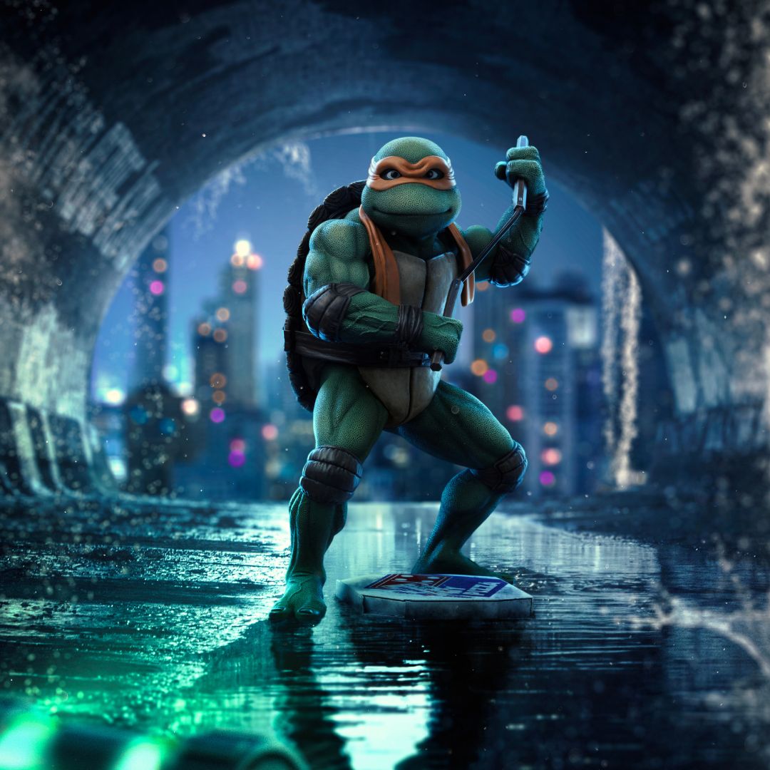 Michelangelo Teenage Mutant Ninja Turtles Statue By Iron Studios -Iron Studios - India - www.superherotoystore.com