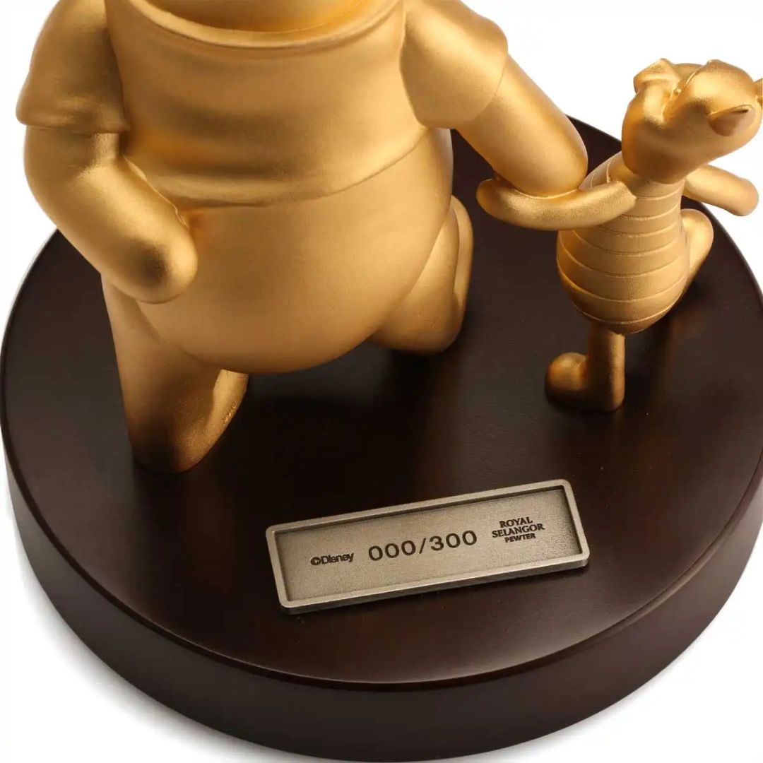 Limited Edition Gilt Pooh & Piglet Figurine By Royal Selangor -Royal Selangor - India - www.superherotoystore.com