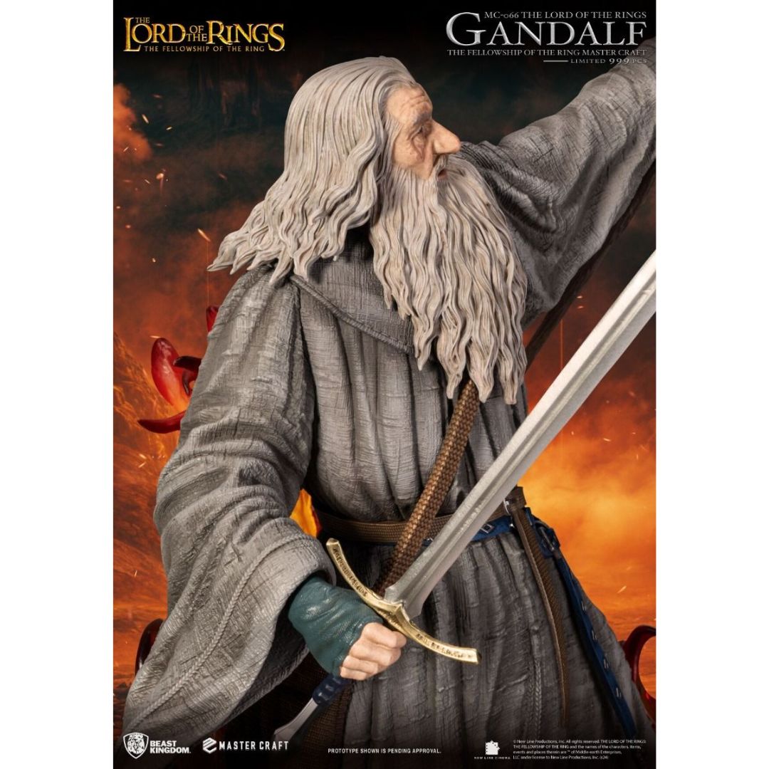 The Lord Of The Rings: The Fellowship Of The Ring Gandalf Mc-066 Master Craft Statue By Beast Kingdom -Beast Kingdom - India - www.superherotoystore.com