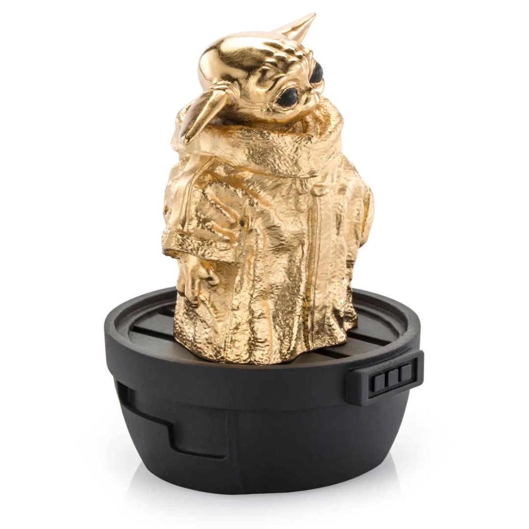 Limited Edition Gilt Grogu Figurine By Royal Selangor -Royal Selangor - India - www.superherotoystore.com