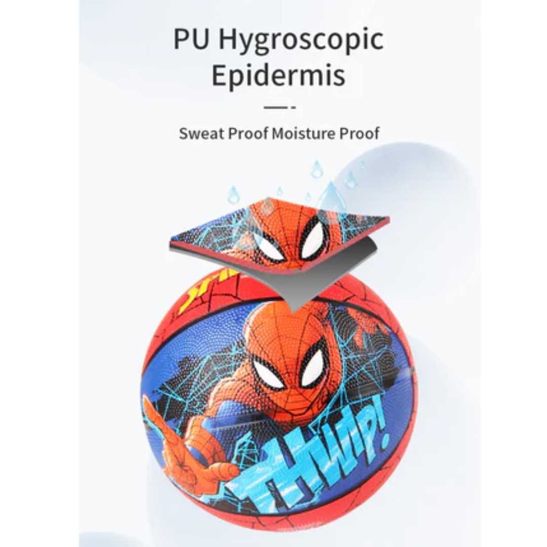 MARVEL SPIDER-MAN Size 5 RUBBER BASKET BALL BY MESUCA -Mesuca - India - www.superherotoystore.com