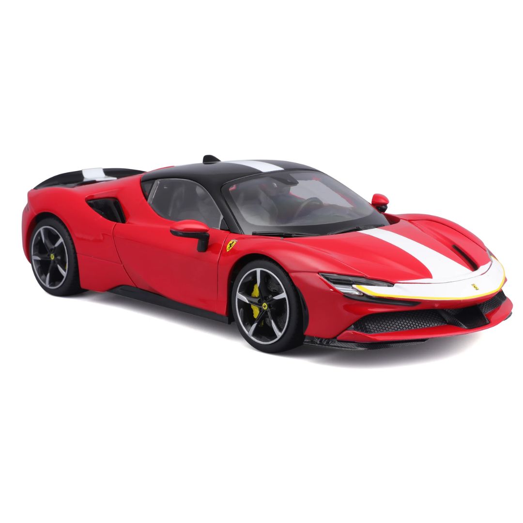 Signature Series Red Ferrari SF90 Spider Assetto Fiorano 1:18 Scale Die-Cast Car by Bburago