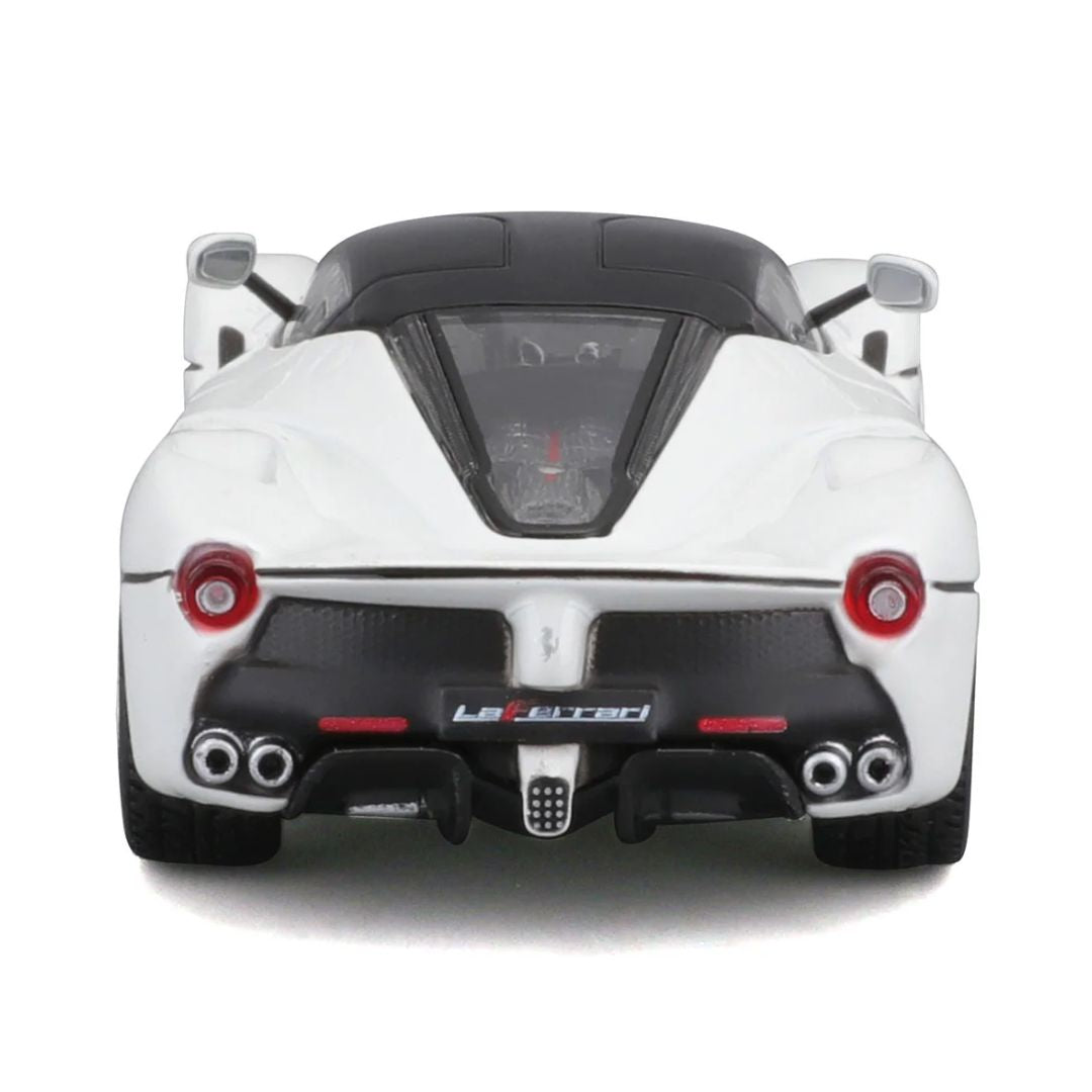 White Ferrari LaFerrari 1:43 Scale Die-Cast car by Bburago -Bburago - India - www.superherotoystore.com