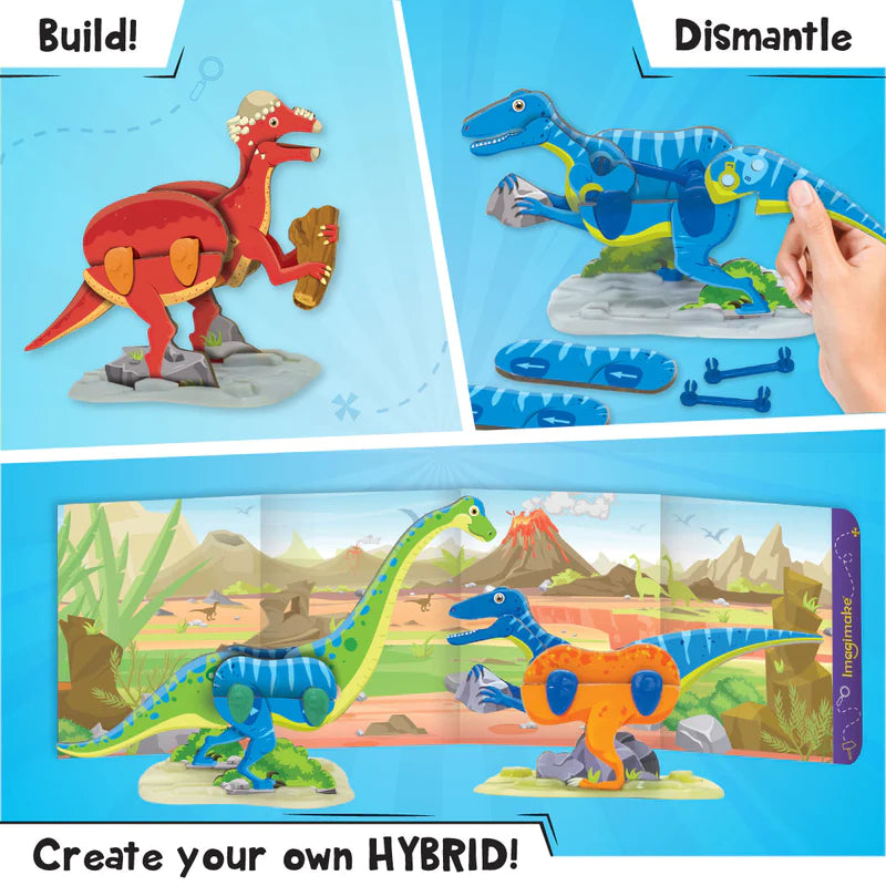 Mapology Dino Quest - Brachiosaurus, Pteranodon, Velociraptor -Imagimake - India - www.superherotoystore.com