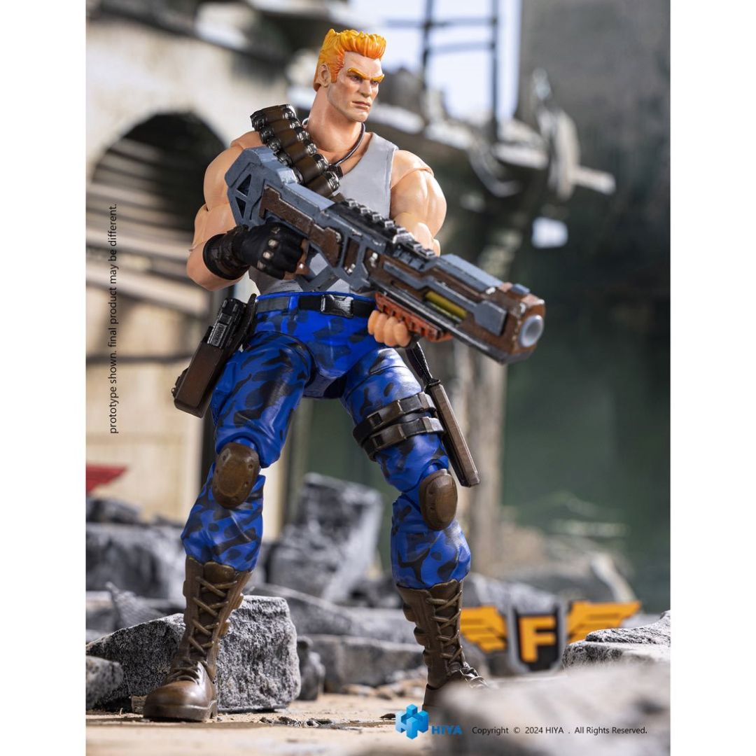 Contra: Operation Galuga Bill Rizer Exquisite Action Figure By Hiya -Hiya Toys - India - www.superherotoystore.com