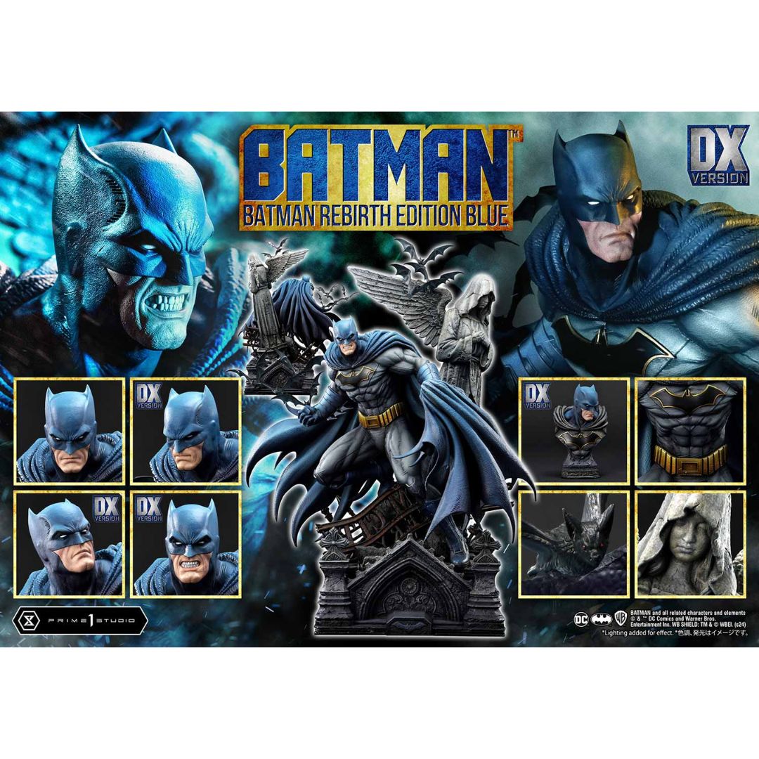 Batman Rebirth Edition (Blue) Dx Bonus Version By Prime1 Studios -Prime 1 Studio - India - www.superherotoystore.com