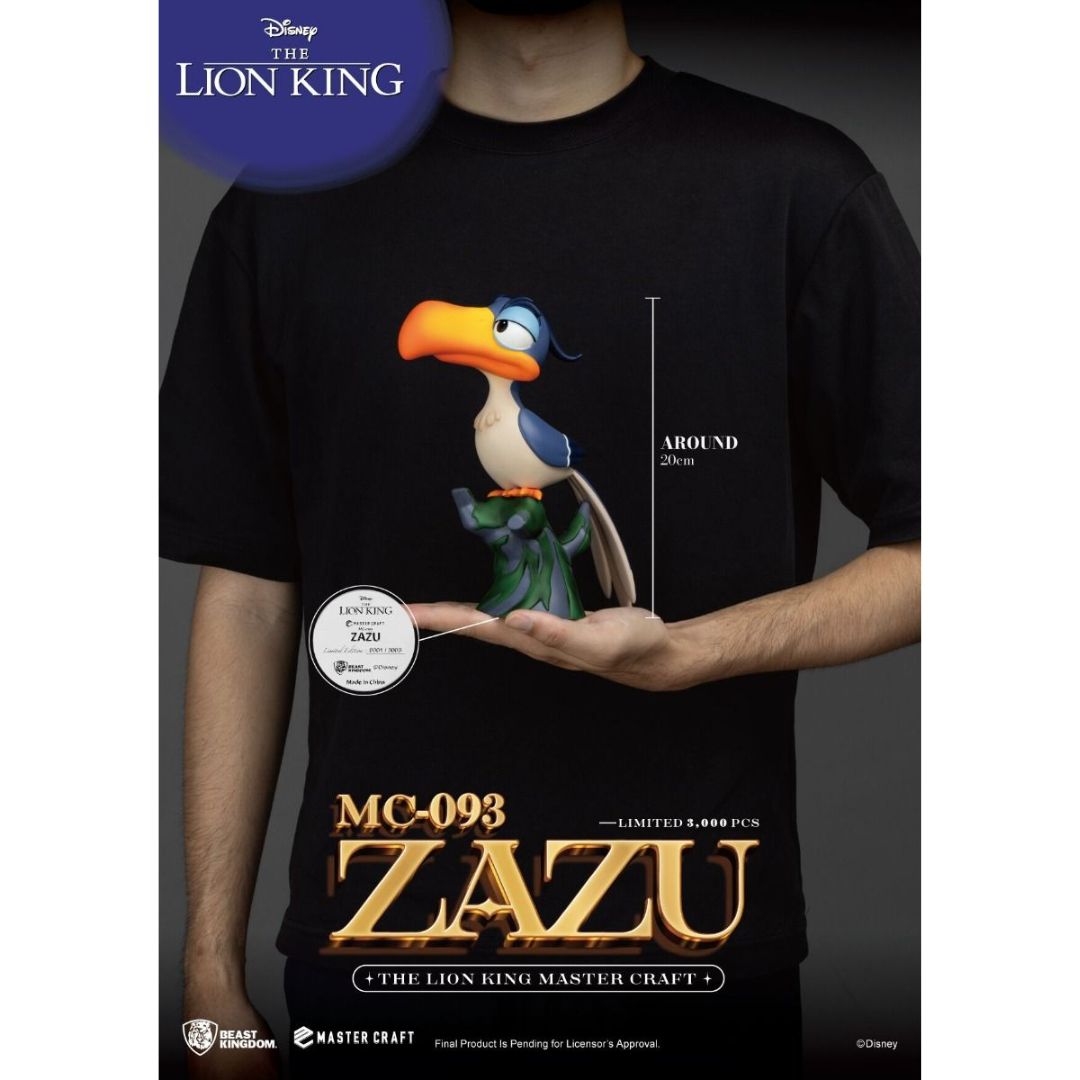 The Lion King Master Craft Zazu statue By Beast Kingdom -Beast Kingdom - India - www.superherotoystore.com