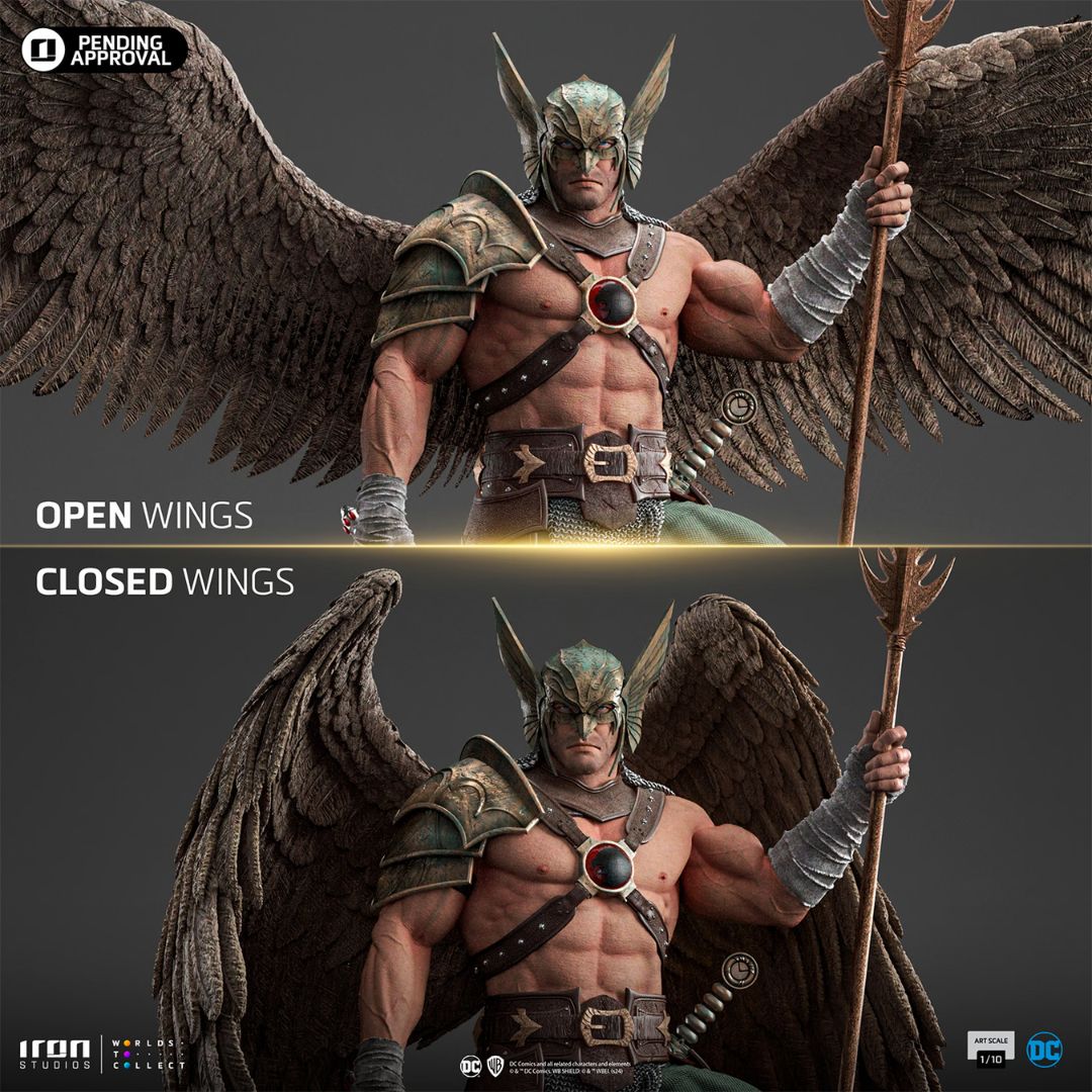 Hawkman 10Th Anniversary  Statue By Iron Studios -Iron Studios - India - www.superherotoystore.com