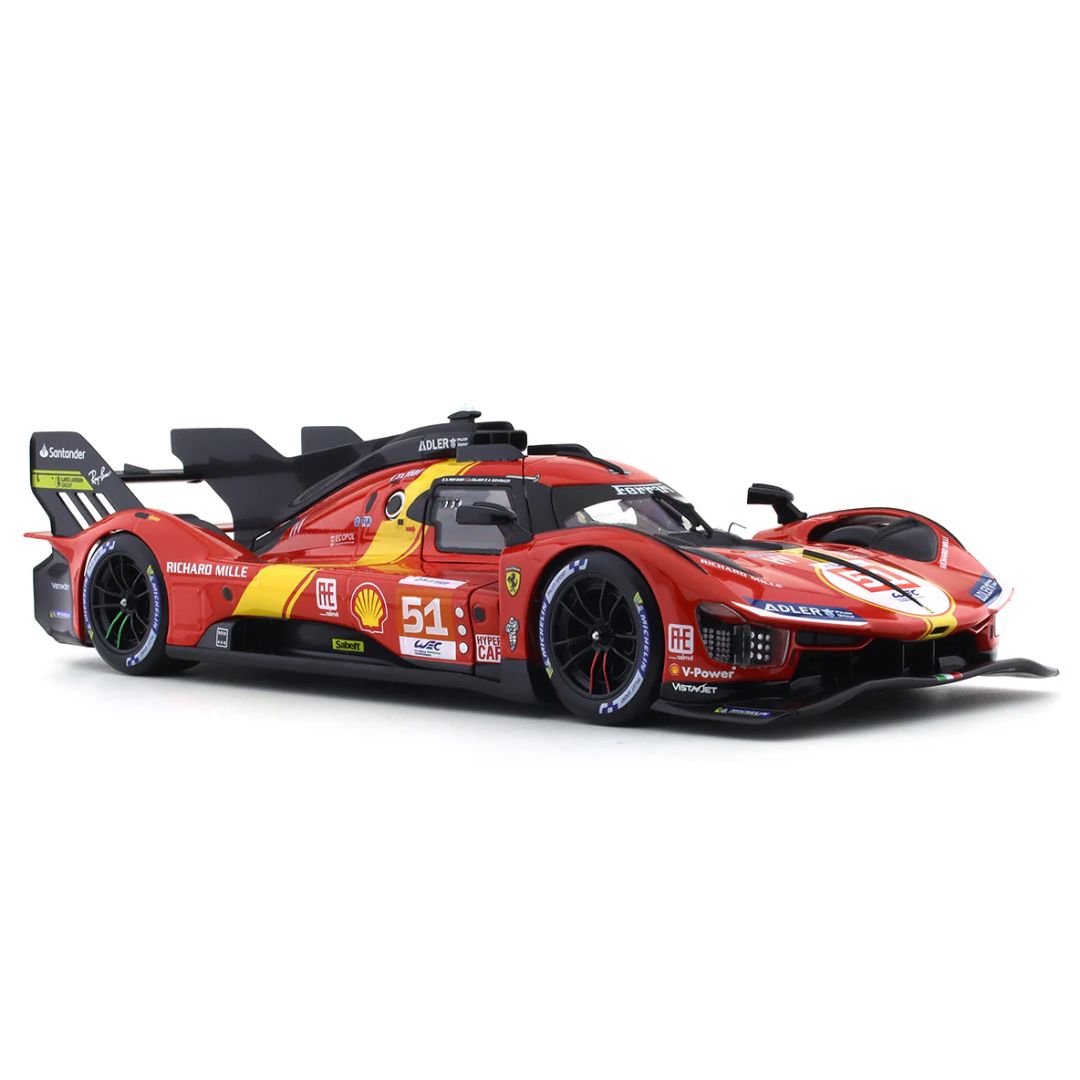 Ferrari 1:18 Scale 499P LMDh (Deluxe Version) by Bburago -Bburago - India - www.superherotoystore.com