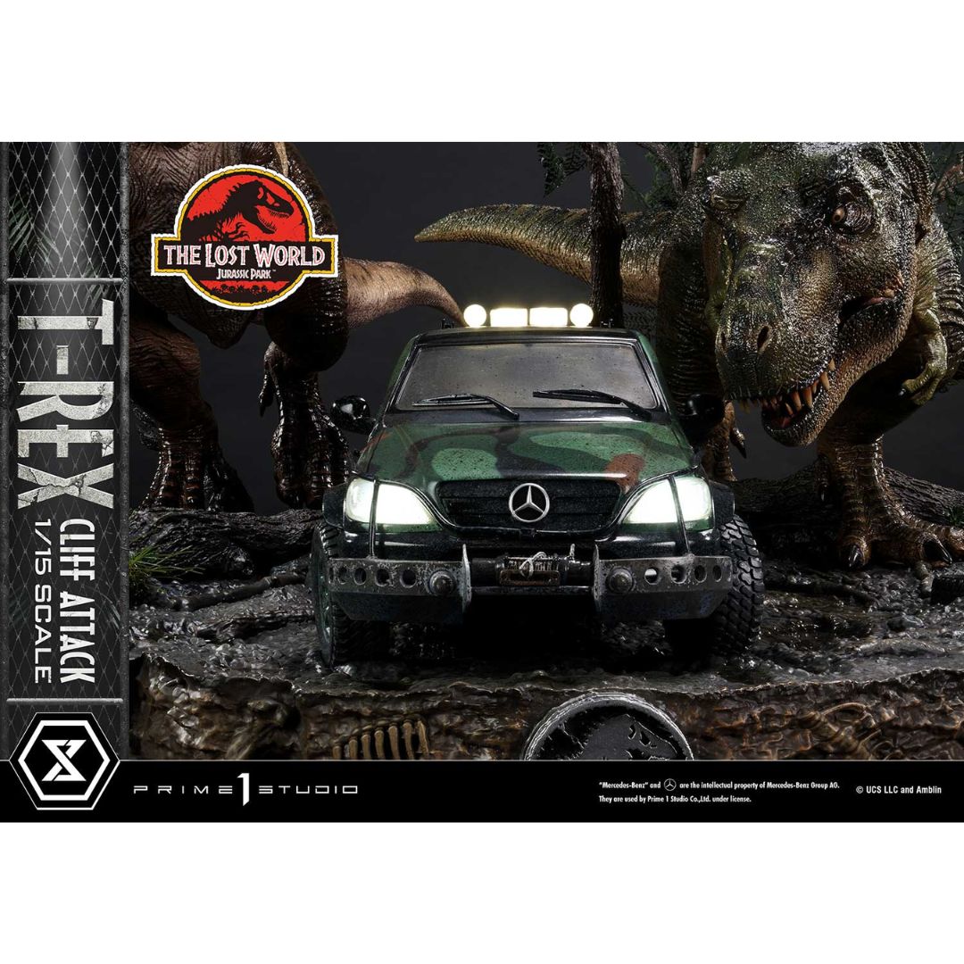 The Lost World: Jurassic Park (Film) T-Rex Cliff Attack By Prime1 Studios -Prime 1 Studio - India - www.superherotoystore.com