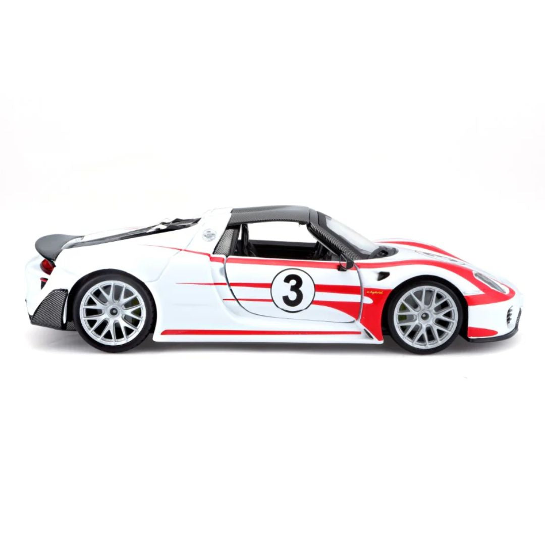 Porsche 918 Spyder - Weissach 1:24 Scale Die-Cast Car by Bburago -Bburago - India - www.superherotoystore.com