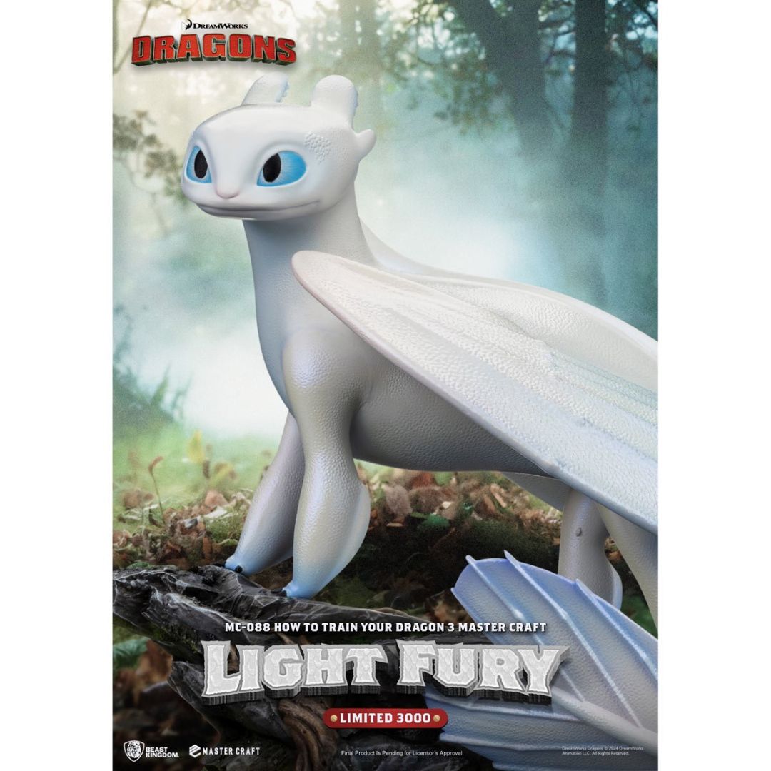 How To Train Your Dragon 3 Light Fury Master Craft Statue By Beast Kingdom -Beast Kingdom - India - www.superherotoystore.com