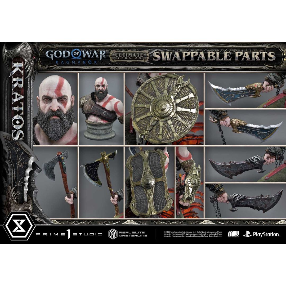 God Of War: Ragnarok Kratos Ultimate Bonus Version Statue By Prime1 Studios -Prime 1 Studio - India - www.superherotoystore.com