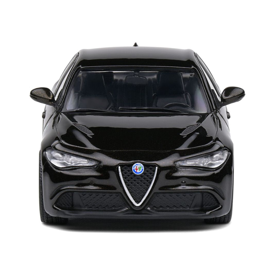 ALFA ROMEO GIULIA QUADRIFOGLIO BLACK 2019 1:43 scale by Solido -Solido - India - www.superherotoystore.com