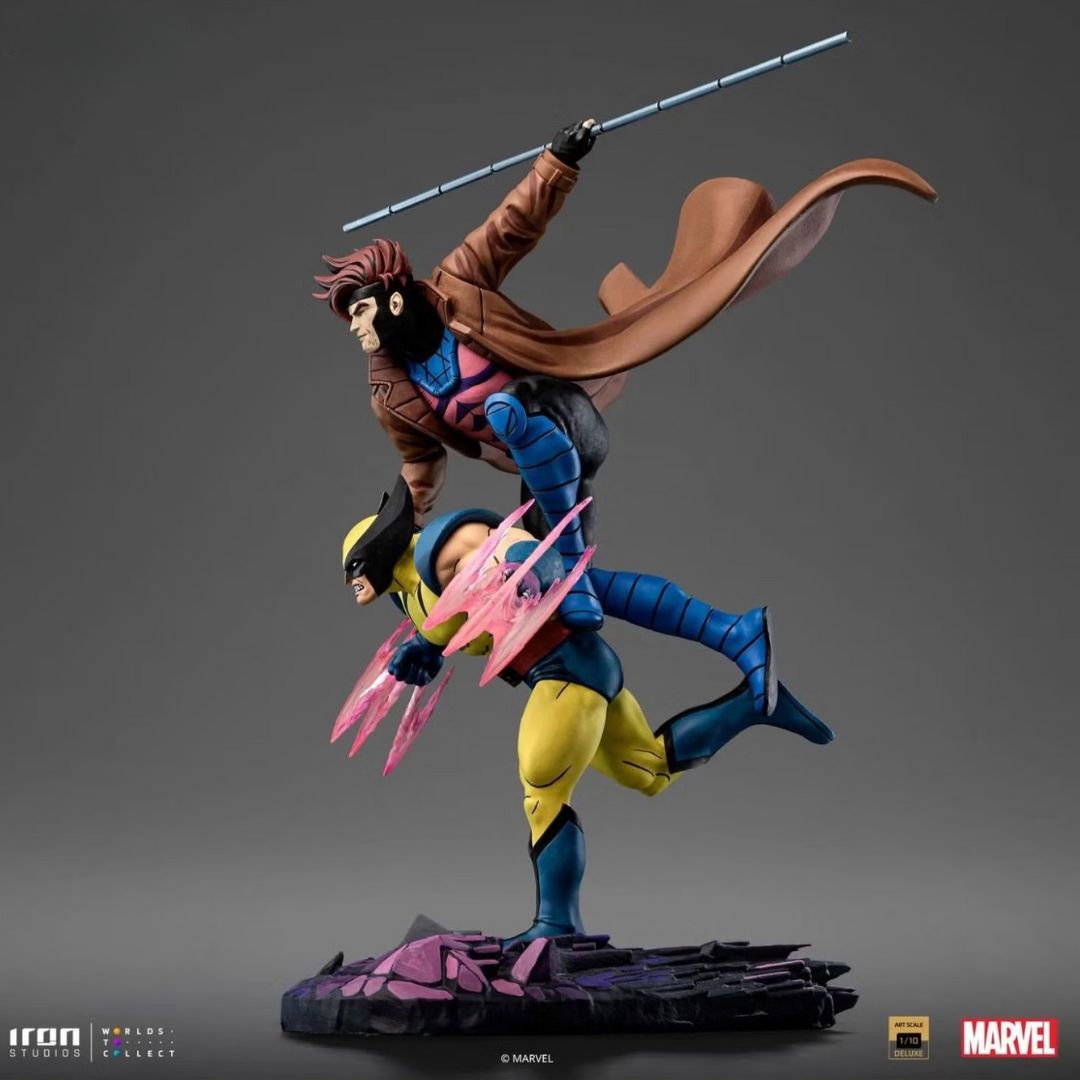 Gambit & Wolverine Deluxe Statue By Iron Studios -Iron Studios - India - www.superherotoystore.com