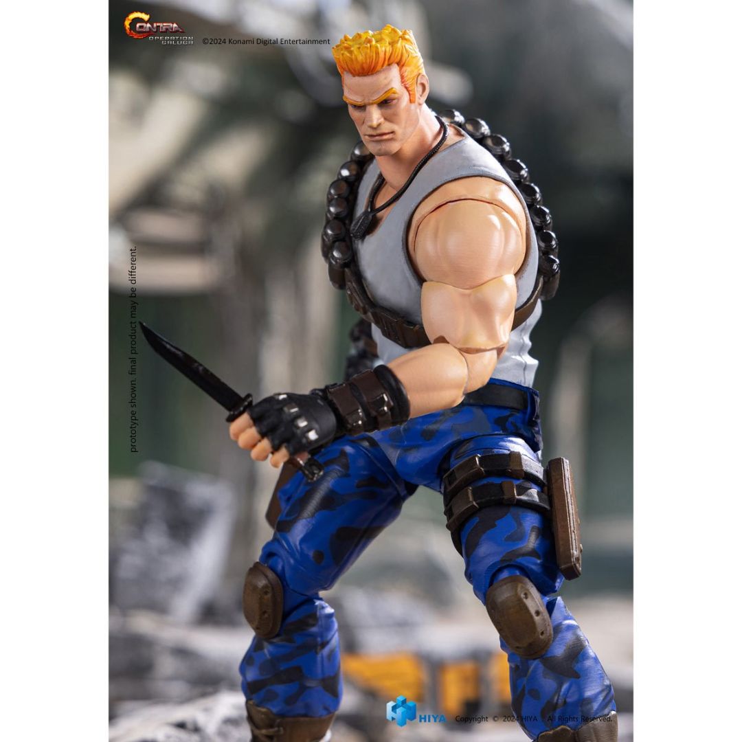 Contra: Operation Galuga Bill Rizer Exquisite Action Figure By Hiya -Hiya Toys - India - www.superherotoystore.com