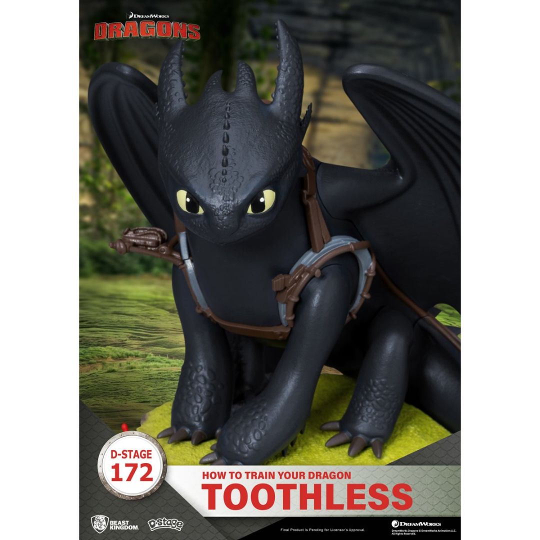 How To Train Your Dragon Toothless Ds-172 D-Stage Statue By Beast Kingdom