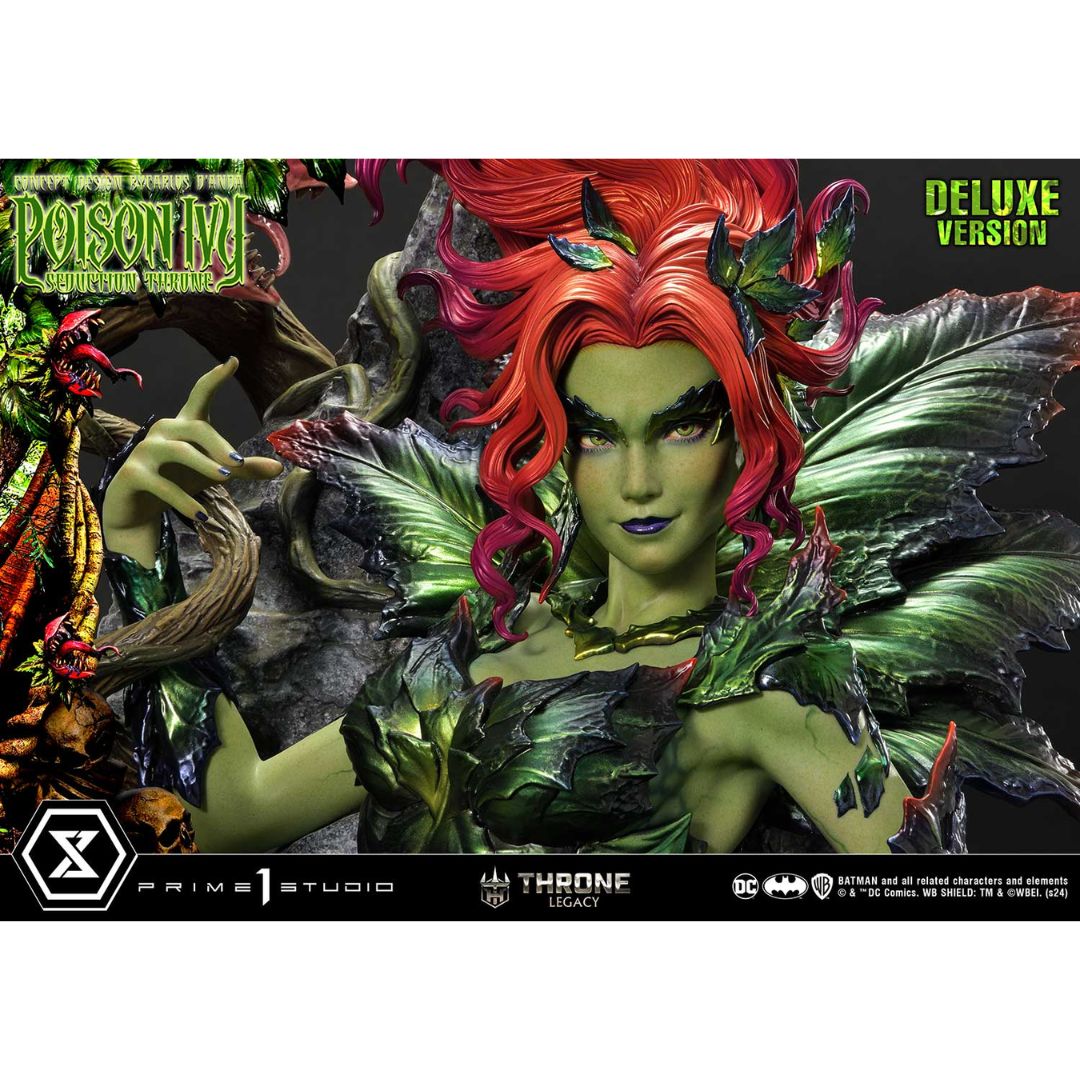 Batman (Comics) Poison Ivy Seduction Throne Deluxe Bonus Version Statu