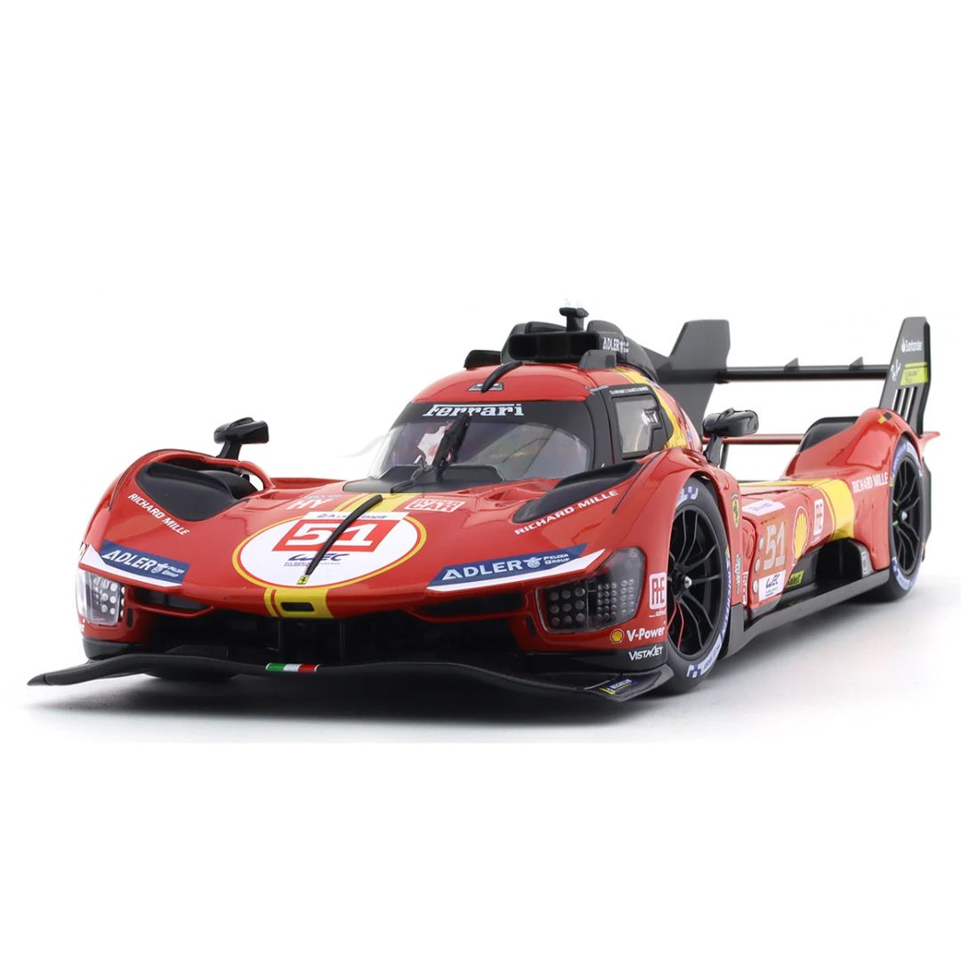 Ferrari 1:18 Scale 499P LMDh (Deluxe Version) by Bburago -Bburago - India - www.superherotoystore.com