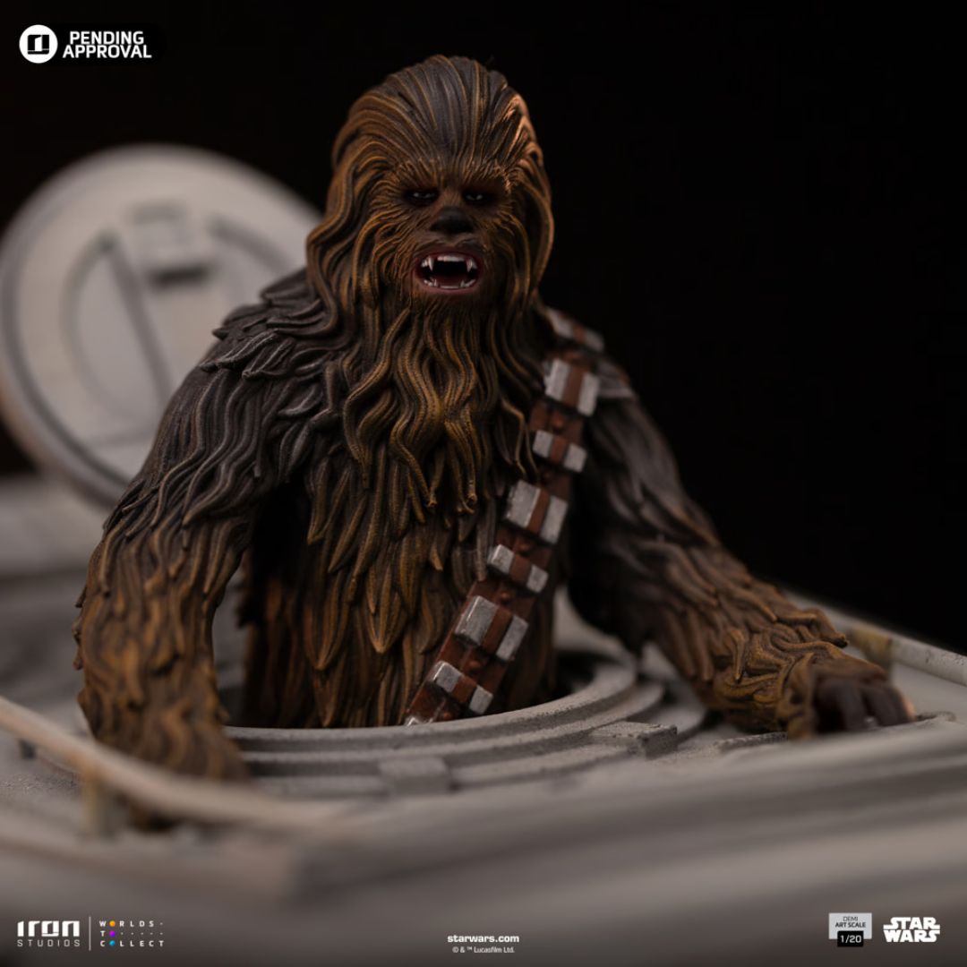 At-St And Chewbacca Statues By Iron Studios -Iron Studios - India - www.superherotoystore.com