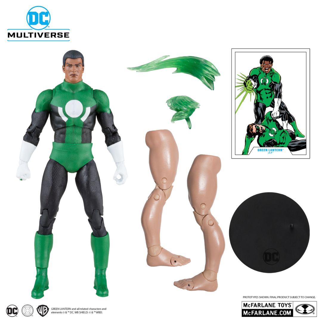 Dc Comics Build A Figures - Plastic Man - Green Lantern (John Stewart) Figure By Mcfarlane Toys -McFarlane Toys - India - www.superherotoystore.com