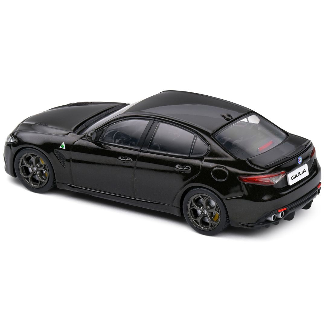 ALFA ROMEO GIULIA QUADRIFOGLIO BLACK 2019 1:43 scale by Solido -Solido - India - www.superherotoystore.com