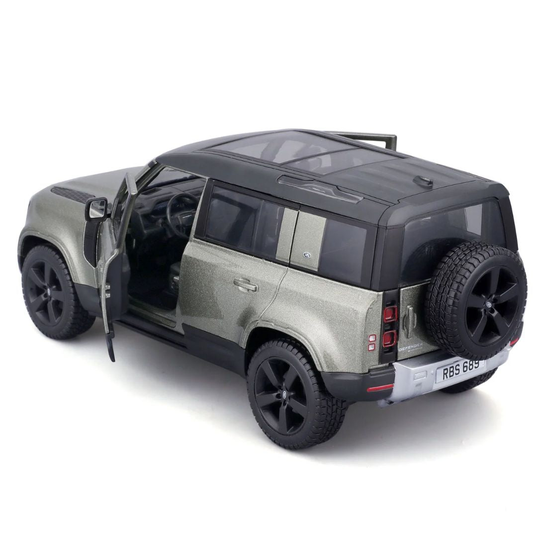 2022 Grey Land Rover Defender 1:24 Scale Die-Cast Car by Bburago -Bburago - India - www.superherotoystore.com