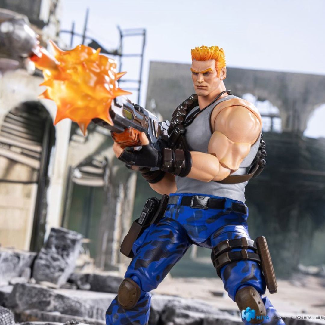 Contra: Operation Galuga Bill Rizer Exquisite Action Figure By Hiya -Hiya Toys - India - www.superherotoystore.com