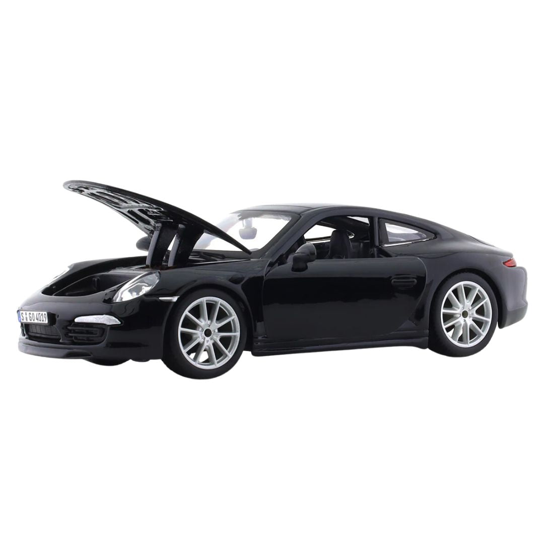 Porche 911 Black 1:24 Scale Die-Cast Car by Bburago -Bburago - India - www.superherotoystore.com